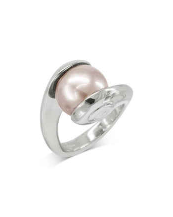 Suspended Pink Pearl Ring Ring Pruden and Smith   