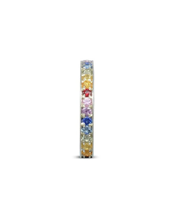 Rainbow Sapphire Eternity Ring Ring Pruden and Smith   