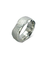 Side Hammered Textured Platinum Wedding Ring Ring Pruden and Smith   