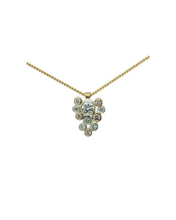 Water Bubbles Diamond Rose Gold Pendant Pendant Pruden and Smith   