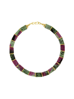Ruby Zoisite Collar Necklace Necklace Pruden and Smith   