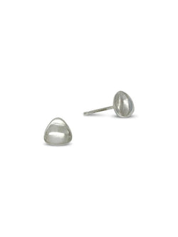 Pebble 9ct Gold Stud Earrings Earrings Pruden and Smith Trillion 9ct White Gold 