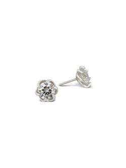 Six Claw Diamond Ear Studs Earrings Pruden and Smith   