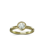 Simple 9ct Gold Diamond Engagement Ring Ring Pruden and Smith 9ct Yellow Gold  