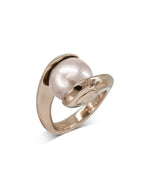 Suspended Pink Pearl Ring Ring Pruden and Smith   