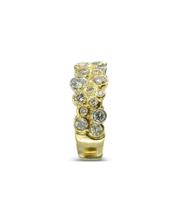 Water Bubbles Two Tone Diamond Eternity Ring Ring Pruden and Smith   