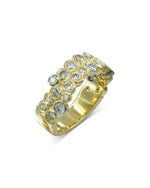 Water Bubbles Two Tone Diamond Eternity Ring Ring Pruden and Smith   