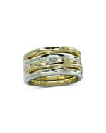 Trap Double Two Colour Gold Eternity Ring Ring Pruden and Smith   