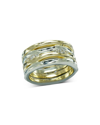 Trap Double Two Colour Gold Eternity Ring Ring Pruden and Smith   