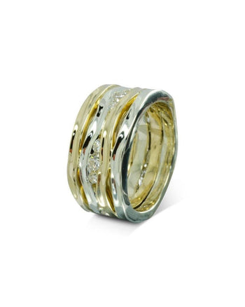 Trap Double Two Colour Gold Eternity Ring Ring Pruden and Smith   