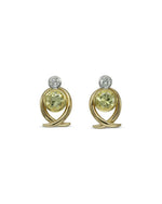 Bespoke Yellow Sapphire Diamond Earrings Earrings Pruden and Smith   