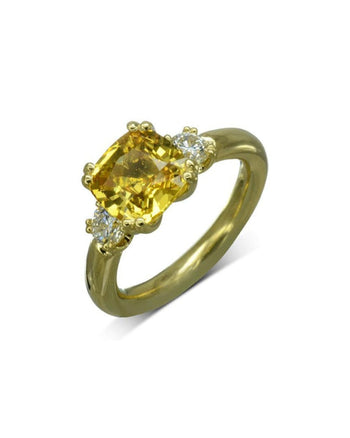 Yellow Sapphire Engagement Ring Ring Pruden and Smith   