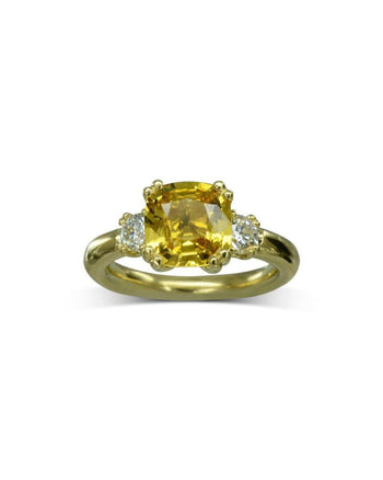 Yellow Sapphire Engagement Ring Ring Pruden and Smith   