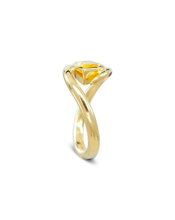 Yellow Sapphire Diamond Spiky Stacking Ring Set Ring Pruden and Smith   