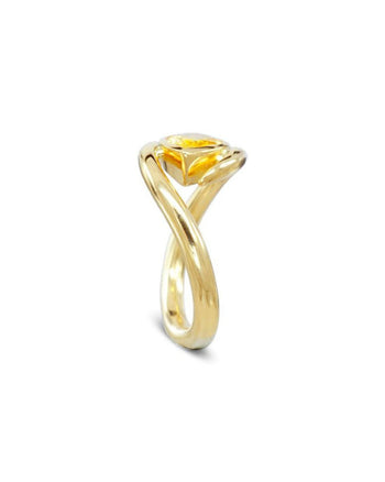 Yellow Sapphire Diamond Spiky Stacking Rings Ring Pruden and Smith   