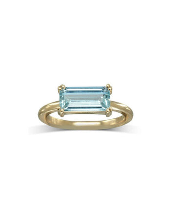 Aquamarine Baguette Ring Ring Pruden and Smith   