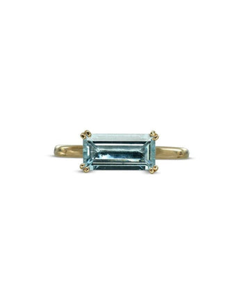 Aquamarine Baguette Ring Ring Pruden and Smith   