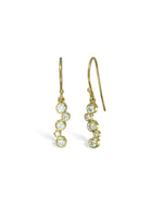 Water Bubbles Diamond and Yellow Gold Drop Earrings Earrings Pruden and Smith   