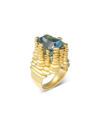 Bespoke Cairn Aquamarine Dress Ring Ring Pruden and Smith   