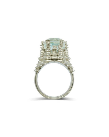 Bespoke Cairn Aquamarine Dress Ring Ring Pruden and Smith   