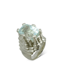 Bespoke Cairn Aquamarine Dress Ring Ring Pruden and Smith   