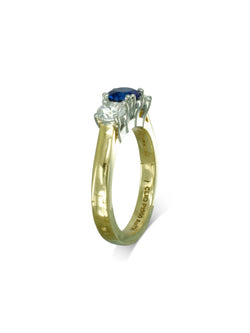 Sapphire and Diamond Hinged Engagement Ring Ring Pruden and Smith   