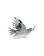 Silver Dove Brooch with Olive Branch  Pruden and Smith   