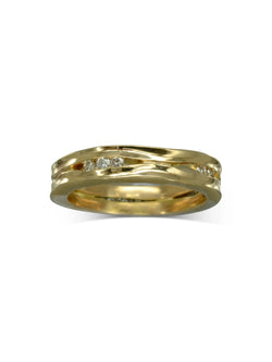 Trap Diamond Ring (4mm) Ring Pruden and Smith 18ct Yellow Gold  