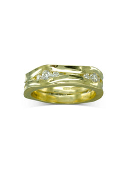 Trap Yellow Gold Diamond Eternity Ring (6mm) Ring Pruden and Smith   