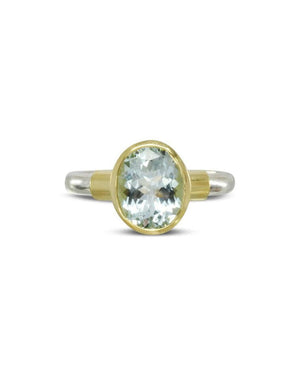 Aquamarine Solitaire Ring Ring Pruden and Smith   