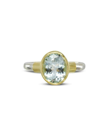 Aquamarine Solitaire Ring Ring Pruden and Smith   