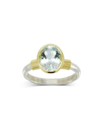 Aquamarine Solitaire Ring Ring Pruden and Smith   