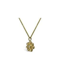 Nugget Flower 9ct Gold and Diamond Pendant Pendant Pruden and Smith 9ct Yellow Gold  