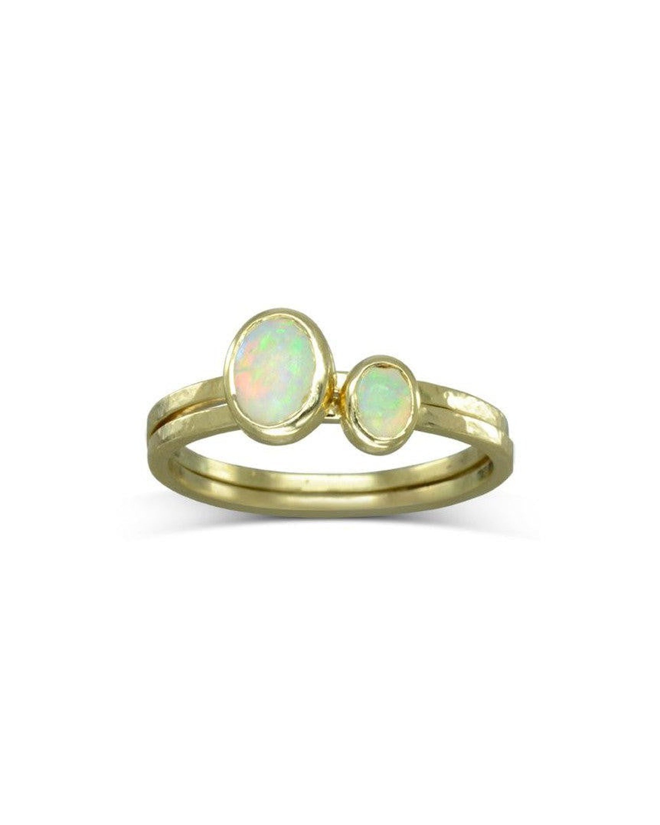 Opal on sale stacker ring