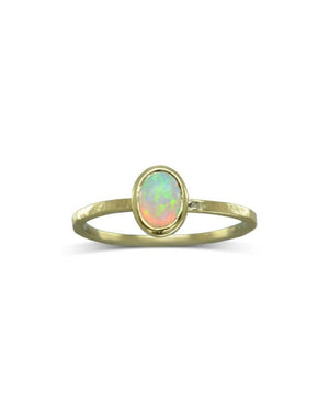 Opal 9ct Gold Stacking Ring Ring Pruden and Smith   