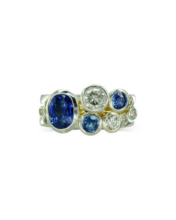 Sapphire and Diamond Stacking Rings Ring Pruden and Smith   