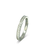 Pavé Diamond Eternity Ring (Narrow) Ring Pruden and Smith Platinum 2.5mm 