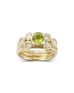 Peridot 9ct Yellow Gold Stacking Ring Set Ring Pruden and Smith   