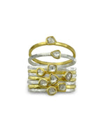 Rough Diamond Stacking Ring Ring Pruden and Smith   