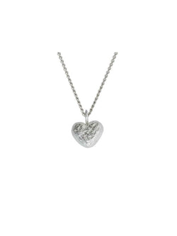 Nugget Silver Heart Pendant Pendant Pruden and Smith   