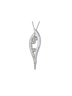 Forged Three Diamond Pendant Pendant Pruden and Smith   